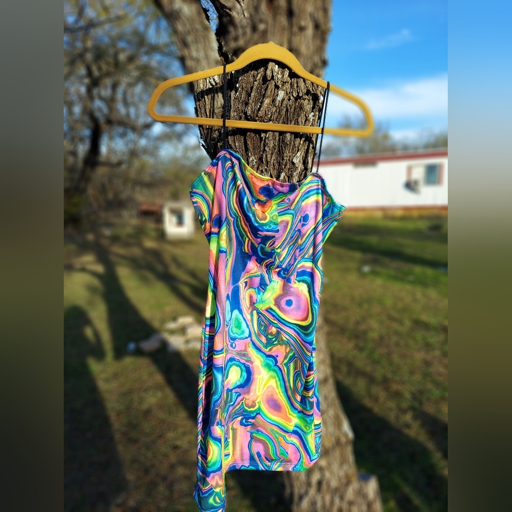 Shein psychedelic dress size XL